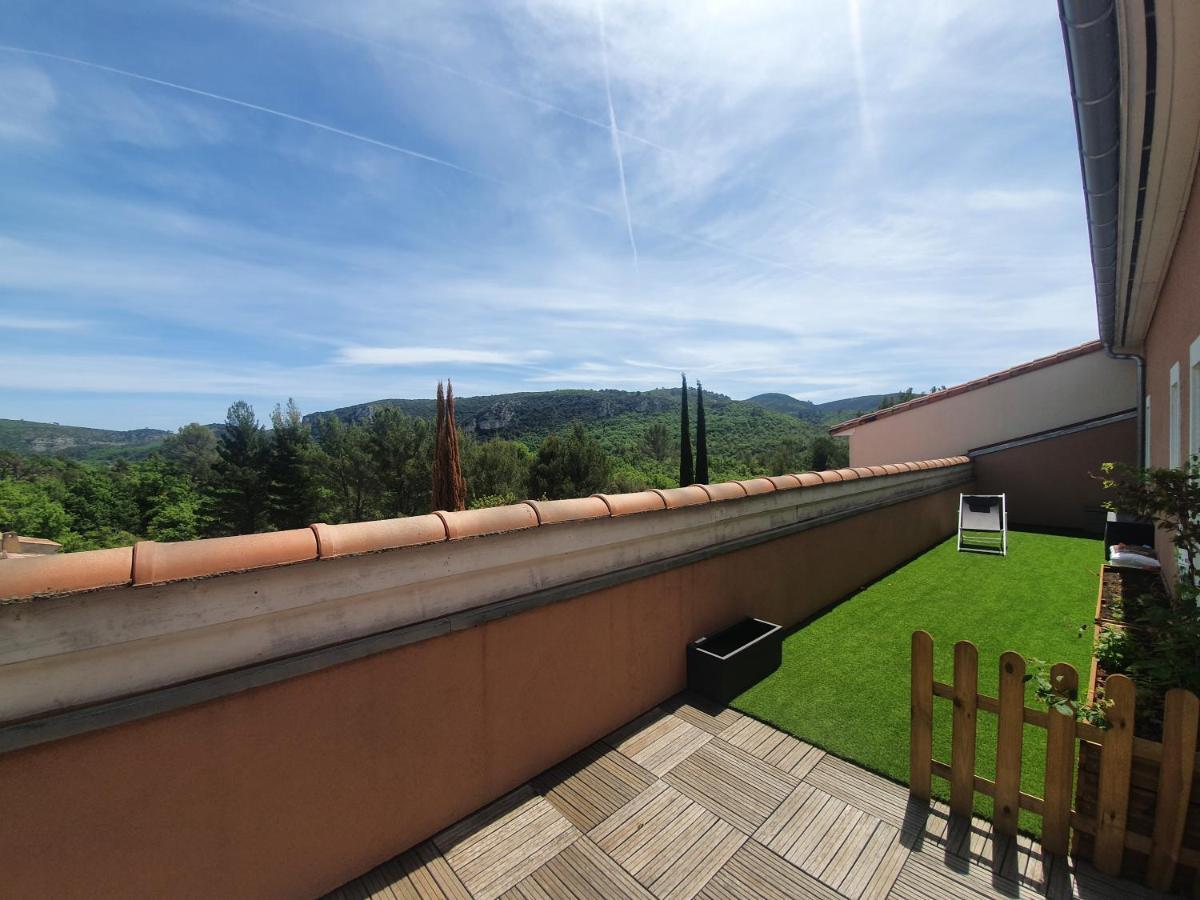 Terrasse 130M2 Panoramique Avec Climatisation Piscine - 3 Chambres Gréoux-les-Bains Exteriör bild