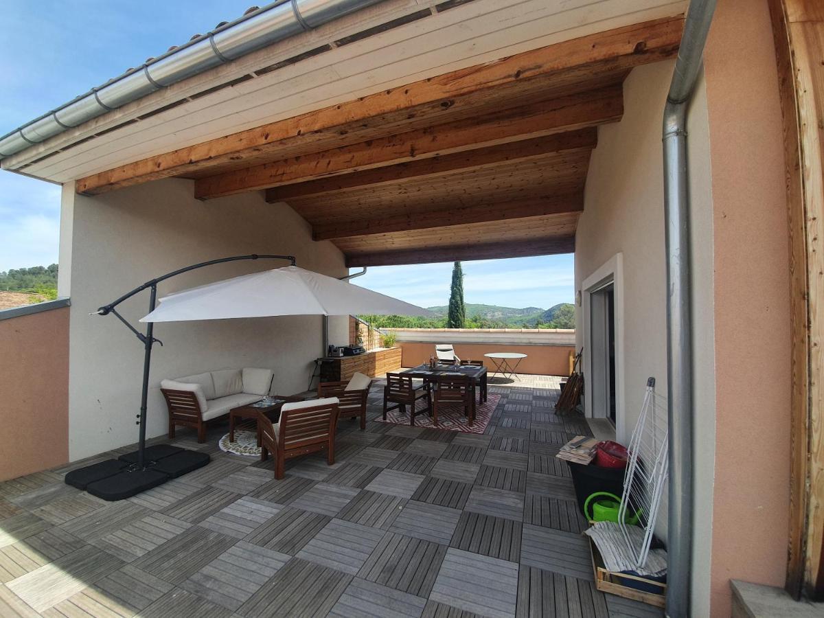 Terrasse 130M2 Panoramique Avec Climatisation Piscine - 3 Chambres Gréoux-les-Bains Exteriör bild
