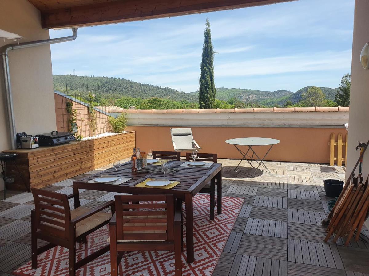 Terrasse 130M2 Panoramique Avec Climatisation Piscine - 3 Chambres Gréoux-les-Bains Exteriör bild